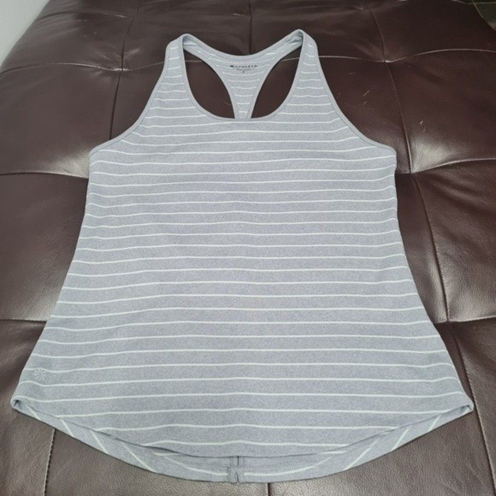 Athleta Inversion Striped Workout Tank Top Size S - Picture 4 of 15